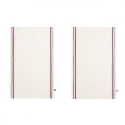 Coucke Tabliers Et Torchons Lot De 2 Torchons En Pur Lin En Blanc 65x43