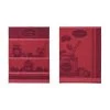 Coucke Tabliers Et Torchons Lot De 2 Torchons Jacquard Pur Coton Rouge 50 X 75