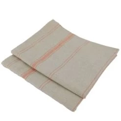 Linandelle Tabliers Et Torchons Lot De 2 Torchons Métis En Lin Orange -Tabliers et torchons Soldes lot de 2 torchons metis en lin orange 3