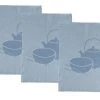 Becquet Tabliers Et Torchons Lot De 3 Torchons 50x70 Bleu En Coton