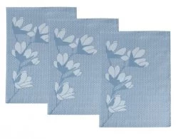 Becquet Tabliers Et Torchons Lot De 3 Torchons 50x70 Bleu En Coton