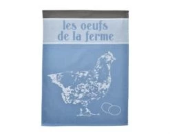 Becquet Tabliers Et Torchons Lot De 3 Torchons Bleu En Coton 50x70 -Tabliers et torchons Soldes lot de 3 torchons bleu en coton 50x70 4