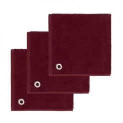 Sensei Maison Tabliers Et Torchons Lot De 3 Torchons Carrés Avec œillet Cardinal 50x50 Cm