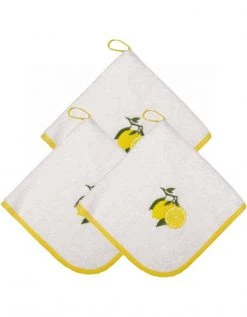 Sensei Maison Tabliers Et Torchons Lot De 3 Torchons Carrés Blanc 50x50 Cm -Tabliers et torchons Soldes lot de 3 torchons carres blanc 50x50 cm 4