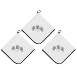 Sensei Maison Tabliers Et Torchons Lot De 3 Torchons Carrés Blanc 50x50 Cm