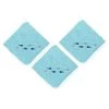 Sensei Maison Tabliers Et Torchons Lot De 3 Torchons Coton Carrés Aqua Sea 50x50 Cm