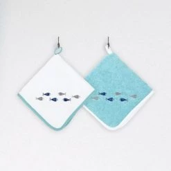 Sensei Maison Tabliers Et Torchons Lot De 3 Torchons Coton Carrés Blanc 50x50 Cm -Tabliers et torchons Soldes lot de 3 torchons coton carres blanc 50x50 cm 4