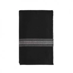 Tabliers et torchons Soldes -Tabliers et torchons Soldes lot de 3 torchons coton noir 50x70 cm 1