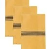 Sensei Maison Tabliers Et Torchons Lot De 3 Torchons Coton Safran 50x70 Cm