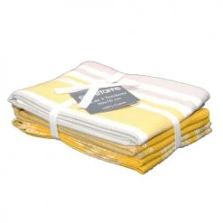 Home Maison Tabliers Et Torchons Lot De 3 Torchons De Cuisine Coton Curry 70 X 50