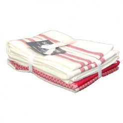 Home Maison Tabliers Et Torchons Lot De 3 Torchons De Cuisine Coton Rouge 70 X 50 -Tabliers et torchons Soldes lot de 3 torchons de cuisine coton rouge 70 x 50 4