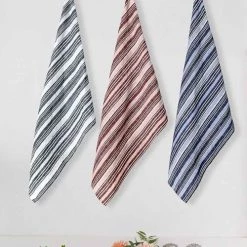 Sensei Maison Tabliers Et Torchons Lot De 3 Torchons En Lin Lavé Indigo 50x70 Cm -Tabliers et torchons Soldes lot de 3 torchons en lin lave indigo 50x70 cm 2