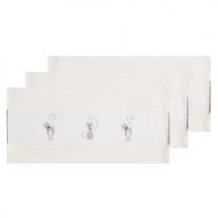 Sensei Maison Tabliers Et Torchons Lot De 3 Torchons Gaufrés Blanc Cassé 50x70 Cm