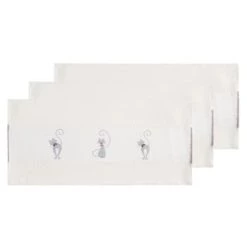 Sensei Maison Tabliers Et Torchons Lot De 3 Torchons Gaufrés Blanc Cassé 50x70 Cm -Tabliers et torchons Soldes lot de 3 torchons gaufres blanc casse 50x70 cm 7