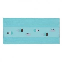 Sensei Maison Tabliers Et Torchons Lot De 3 Torchons Gaufrés Bleu Turquoise 50x70 Cm -Tabliers et torchons Soldes lot de 3 torchons gaufres bleu turquoise 50x70 cm 2