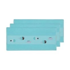 Sensei Maison Tabliers Et Torchons Lot De 3 Torchons Gaufrés Bleu Turquoise 50x70 Cm -Tabliers et torchons Soldes lot de 3 torchons gaufres bleu turquoise 50x70 cm 4