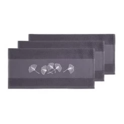 Sensei Maison Tabliers Et Torchons Lot De 3 Torchons Gaufrés Carbone 50x70 Cm -Tabliers et torchons Soldes lot de 3 torchons gaufres carbone 50x70 cm 10