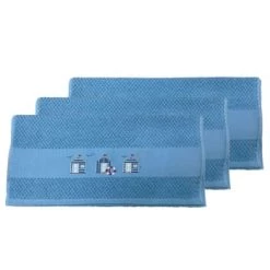 Sensei Maison Tabliers Et Torchons Lot De 3 Torchons Gaufrés Cobalt 50x70 Cm -Tabliers et torchons Soldes lot de 3 torchons gaufres cobalt 50x70 cm 4