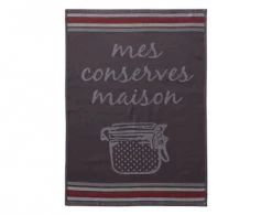 Becquet Tabliers Et Torchons Lot De 3 Torchons Gris En Coton 50x70