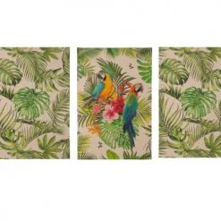 Coucke Tabliers Et Torchons Lot De 3 Torchons Jungle En Lin 50x75