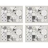 99Déco Lot De 4 Sets De Table 30x40cm