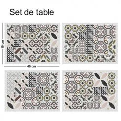 99Déco Lot De 4 Sets De Table 30x40cm