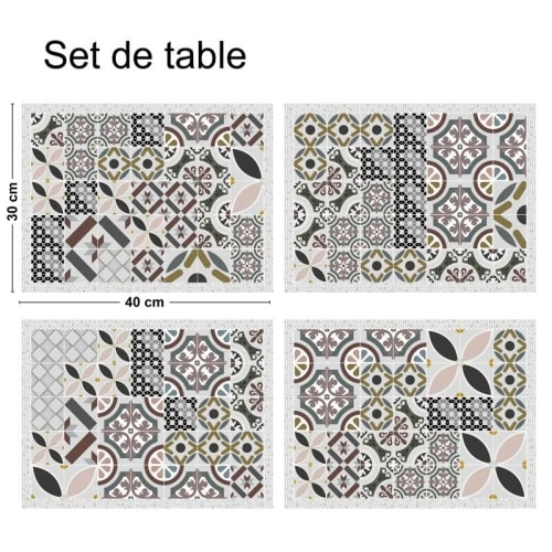 99Déco Lot De 4 Sets De Table 30x40cm 1 99Déco Lot De 4 Sets De Table 30x40cm