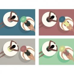 99Déco Lot De 4 Sets De Table Assortis 30x40cm été Piscine