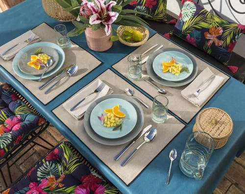 Becquet Lot De 4 Sets De Table Beige En Lin 35x48 2 Becquet Lot De 4 Sets De Table Beige En Lin 35x48 – Image 2