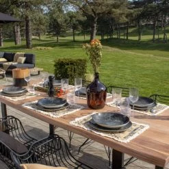 Pirouette Paris Lot De 4 Sets De Table En Coton Camel Avec Franges 43x28 -Tabliers et torchons Soldes lot de 4 sets de table en coton camel avec franges 43x28 4