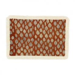 Now’s Home Lot De 4 Sets De Table En Coton Terracotta Avec Franges