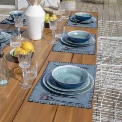 Pirouette Paris Lot De 4 Sets De Table En Lin Bleu 45x30 -Tabliers et torchons Soldes lot de 4 sets de table en lin bleu 45x30 3