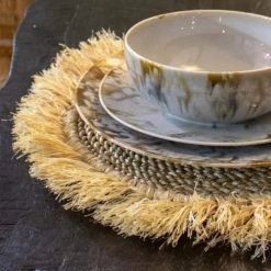 Now’s Home Lot De 4 Sets De Table En Raffia -Tabliers et torchons Soldes lot de 4 sets de table en raffia 2