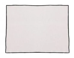 Becquet Lot De 4 Sets De Table Rectangulaire 37x50 Beige En Coton