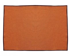 Becquet Lot De 4 Sets De Table Rectangulaire 37x50 Orange En Coton