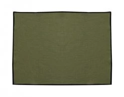 Becquet Lot De 4 Sets De Table Rectangulaire 37x50 Vert En Coton