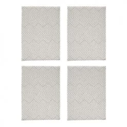 Guy Laroche Tabliers Et Torchons Lot De 4 Torchons Gris 50x70 Cm