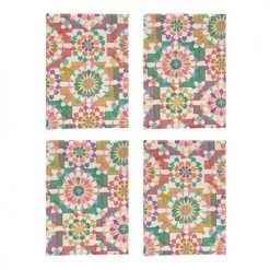 Naf Naf Tabliers Et Torchons Lot De 4 Torchons Multicolore 50x70 Cm