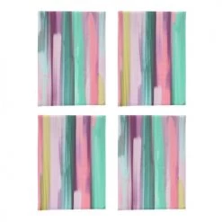 Naf Naf Tabliers Et Torchons Lot De 4 Torchons Rose 50x70 Cm