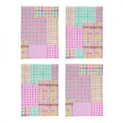 Naf Naf Tabliers Et Torchons Lot De 4 Torchons Rose 50x70 Cm