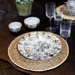 Now’s Home Lot De 6 Sets De Table Rond -Tabliers et torchons Soldes lot de 6 sets de table rond 2