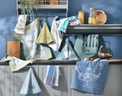 Becquet Tabliers Et Torchons Lot De 6 Torchons Bleu En Coton 50x70 -Tabliers et torchons Soldes lot de 6 torchons bleu en coton 50x70 4