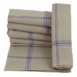 Linandelle Tabliers Et Torchons Lot De 6 Torchons De Cuisine En Lin Bleu