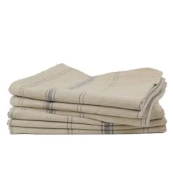 Linandelle Tabliers Et Torchons Lot De 6 Torchons En Lin Orange -Tabliers et torchons Soldes lot de 6 torchons en lin bleu 6