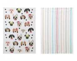 Becquet Tabliers Et Torchons Lot De 6 Torchons Multicolore En Coton 50x70