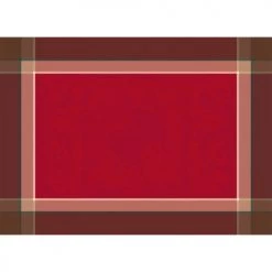 Garnier Thiebaut Sets De Table Set Antitache Déperlant Rouge 55X40