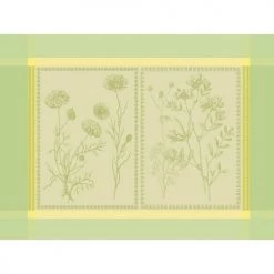 Garnier Thiebaut Sets De Table Set Antitache Déperlant Vert 54X39