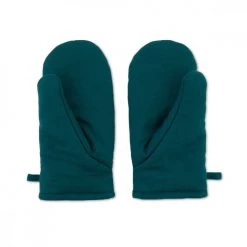 Remember Tabliers Et Torchons Set De 2 Gants De Cuisine Coton Bleu -Tabliers et torchons Soldes set de 2 gants de cuisine coton bleu 2