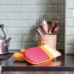 Remember Tabliers Et Torchons Set De 2 Gants De Cuisine Coton Orange -Tabliers et torchons Soldes set de 2 gants de cuisine coton orange 2