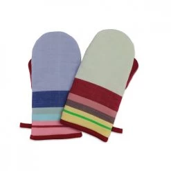 Remember Tabliers Et Torchons Set De 2 Gants De Cuisine Coton Rouge